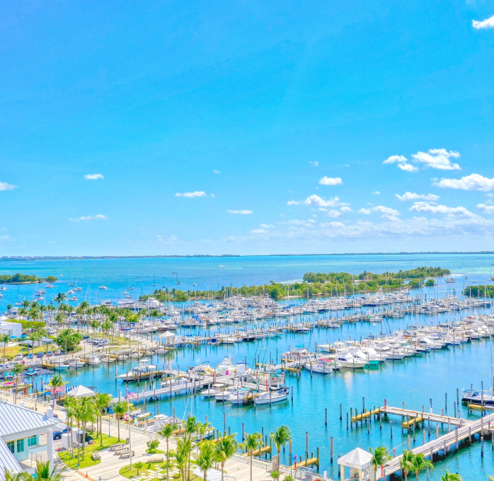 Coral Gables marina and waterfront